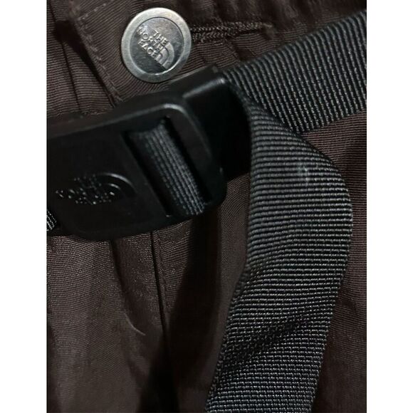 The North Face Women's Vintage Convertible Y2K Grunge Brown Belted Nylon Convert - Picture 3 of 12